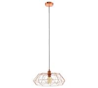 Eglo Suspension Carlton 2, lampe suspendue vintage 1 flamme, luminaire