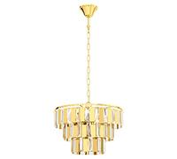 Suspension ERSEKA E14 5X40W en acier laiton D385mm