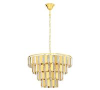 Suspension ERSEKA E14 7X40W en acier laiton D485mm