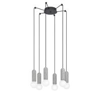 Eglo Suspension Giaconecchia, lampe suspendue vintage à 6 flammes