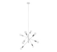 Eglo Suspension Gradoli, lampe suspendue 8 flammes, suspension en métal