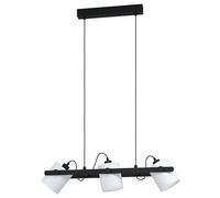 Eglo Suspension Hornwood 1, lampe à 3 flammes vintage, industrielle, rétro