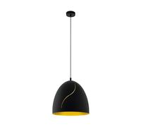 Eglo Suspension Hunningham, lampe suspendue industrielle vintage 1 flamme
