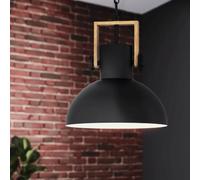 Eglo Suspension industrielle bois - Brun