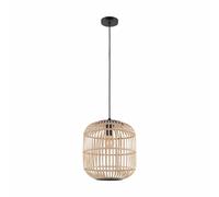 Eglo Suspension industrielle bois - Jaune