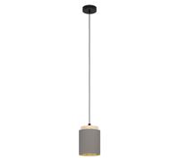 Eglo Suspension industrielle bois - Noir