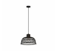 Eglo Suspension industrielle en bois - Noir