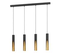 Eglo Suspension LED Barbotto, lampe de plafond suspendue à 4 spots