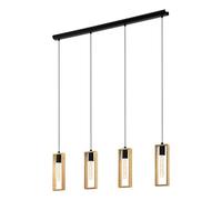Eglo Suspension Littleton, luminaire suspendu quadruple de style vintage