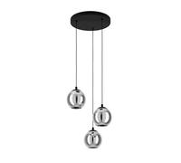 Eglo Suspension luminaire Ariscani, lampe de plafond suspendue à 3 flammes
