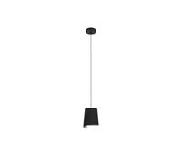 Eglo Suspension luminaire Bolivia, lustre pour salon et salle à manger, plafonnier à suspendre en métal noir et couleur sable, douille E27