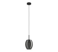Suspension CADAQUES E27 1X40W en acier noir D180mm