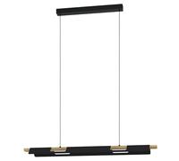 Eglo Suspension luminaire LED Ermua, lustre chambre dimmable, plafonnier en