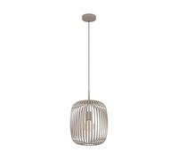 Eglo Suspension ROMAZZINA – 1 source E27, 1x40W, acier couleur sable, D325 mm