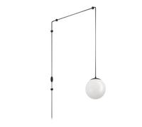 Suspension RONDO 3 E27 1X40W en acier et matière synthétique noir 200x0x1420mm