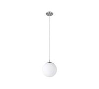 Eglo Suspension luminaire Rondo, lustre suspendu en acier nickel-mat, boule