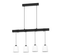 Eglo Suspension luminaire Townshend 8, lustre à 4 lampes avec poutre en