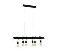 Eglo Suspension luminaire Townshend, plafonnier suspendu vintage à 6