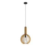 Suspension VELASCO E27 1X40W en acier noir D310mm