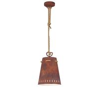 Eglo Suspension Meopham, lampe suspendue 1 flamme vintage, industrielle