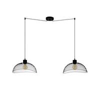 Eglo Suspension Pompeya, lampe suspendue 2 flammes vintage, industrielle