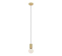 Suspension POZUETA 1 E27 1X40W en acier laiton brossé D65mm