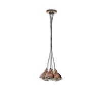 Suspension PRIDDY 1 E27 7X40W en acier cuivré antique D385mm