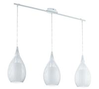 Suspension RAZONI E27 3X60W en acier blanc 990x190x1100mm