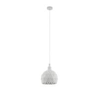 EGLO Suspension Roccaforte, lampe suspendue 1 flamme, luminaire en acier