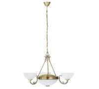 Suspension SAVOY E14 3X40W en fonte métallique brun D740mm