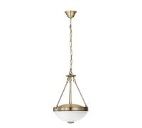 Eglo Suspension Savoy, lampe suspendue vintage à 2 flammes, style rustique
