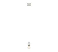 Eglo Suspension Silvares, suspension à une lampe style vintage industriel | lampe suspendue en acier et béton gris, lampe de table à manger, lampe de salon suspendue avec douille E27