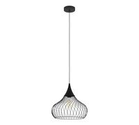 Suspension STAVERTON E27 1X60W en acier noir D365mm