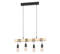 Eglo TOWNSHEND Suspension à 4 sources lumineuses, E27, 43512,