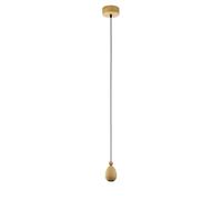 EGLO Suspension Yorth, lampe suspendue pour table à manger, bois chêne