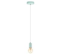 EGLO Suspension Yorth-P, lampe suspendue pour table à manger, acier pastel