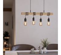 Eglo TOWNSHEND Suspension à 4 sources lumineuses, E27, 43512,