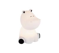 Eglo Veilleuse tactile LED hippopotame Castellino, lampe rechargeable sans | fil, déco chambre garçon, lampe de chevet enfant bébé, silicone bleu, blanc chaud, RGB