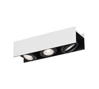 Eglo Vidago Plafonnier LED 3 Lumières Blanc/Noir 5,4W Dimmable Orientable