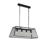 Eglo Vintage 49799 Suspension Amesbury en Acier Noir