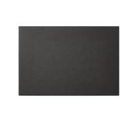 Eglooh - Mercurio Deluxe - Sous main Bureau en Cuir Gris Anthracite cm 65x45 - Elégantes Coutures Bleu en Contraste et Fond Antidérapant - Made in Italy