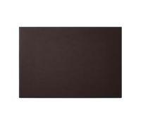 Eglooh - Mercurio Deluxe - Sous main Bureau en Cuir Marron Brun cm 65x45 - Elégantes Coutures Bleu en Contraste et Fond Antidérapant - Made in Italy