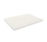 Eglooh - Urania - Sous main Bureau en Cuir Blanc cm 90x60 - Résistant Structure en Acier avec un Profil Antérieur à L, Coutures Artisanales, Fond Antidérapant - Made in Italy