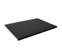 Eglooh - Urania - Sous main Bureau en Cuir Noir cm 90x60 - Résistant Structure en Acier avec un Profil Antérieur à L, Coutures Artisanales, Fond Antidérapant - Made in Italy