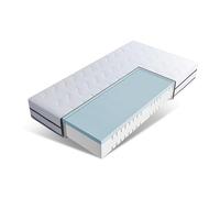 EGO HOME Matelas 90 x 200 cm, dureté H2 et H3, 18 cm de Hauteur, Matelas en Mousse à Froid 2 en 1, en Mousse à mémoire de Forme, réversible, 7 Zones, Ergonomique et Respirant, certifié Öko-Tex