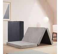 Ego Home Matelas d'invité en Mousse à Mémoire de Forme en Gel Pliant en 3 Parties avec Épaisse 10 cm, Housse Amovible Lavable, 80x195 cm Matelas de Lit Pliable pour Adultes