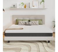 EGO HOME Matelas en Mousse à Froid 160 x 200 cm, épaisseur 18 cm, résistance Moyenne, avec 3 Couches de Mousse à Froid, utilisable des Deux côtés, soulage la Pression, Respirant, protège Le Dos