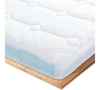 Ego Home Surmatelas, 160 x 200 cm, Hauteur 7 cm, avec Mousse de Coupe par 7 Zones, certifié Oeko-Tex, 160 x 200 cm, pour lit à sommier tapissier, canapé-lit