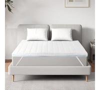 Ego Home Surmatelas 160x190 cm, Épaisseur 7cm, 7 Zone sur-Matelas Ergonomique en Mousse à Mémoire de Forme, Design Antidérapant et Certification de Sécurité, Housse Hypoallergénique Lavable