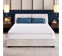 Ego Home Surmatelas 90 x 200 cm en Mousse à mémoire de Forme de 8 cm de Hauteur, certifié H2 Öko-TEX, de qualité supérieure, Respirant, Housse en Maille 3D, 90 x 200 cm, pour lit à sommier tapissier